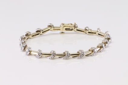 Diamond Bracelet 14Kt.