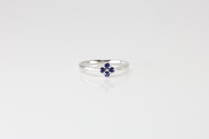Sapphire & Diamond Ring 14Kt.