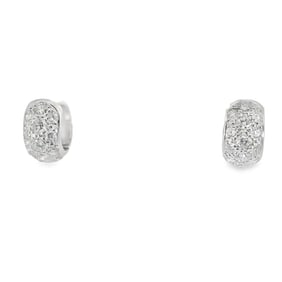 Diamond Hoop Earring's 18Kt.
