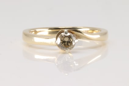 Champagne Diamond Ring 14Kt.
