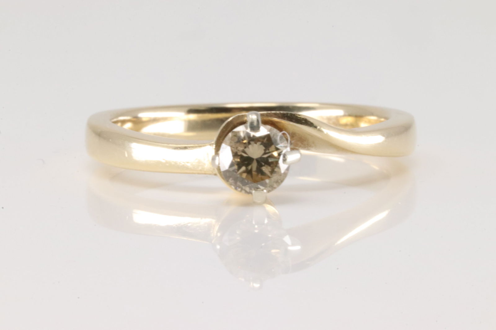 Champagne Diamond Ring 14Kt. (1 of 4)