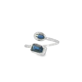 Sapphire & Diamond Ring 14Kt.