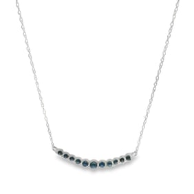 Sapphire Pendant / Necklace 14Kt.