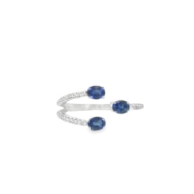 Sapphire & Diamond Ring 14Kt.