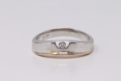 18Kt White Gold Diamond Ring.