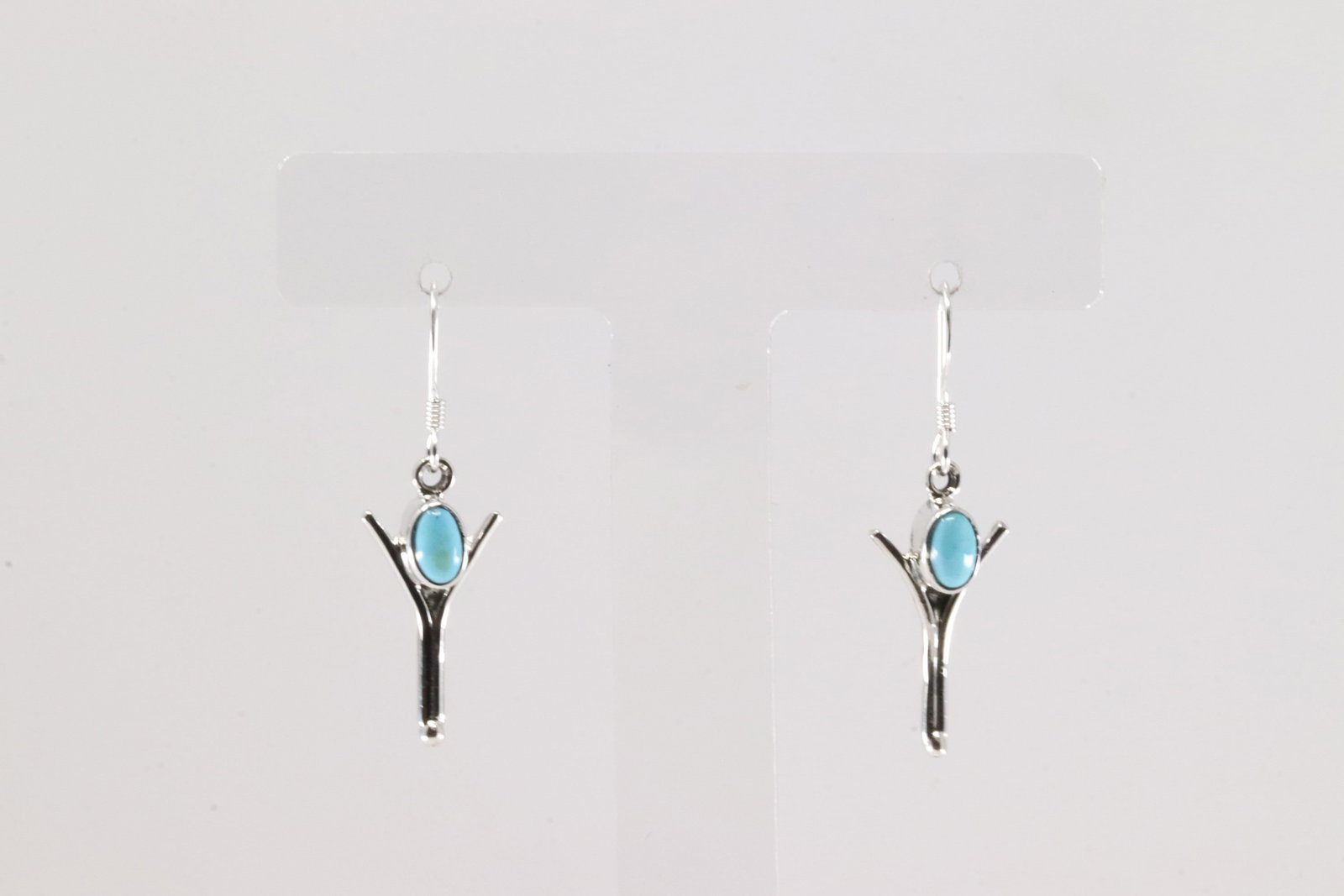 Native America Navajo Sterling Silver Turquoise Dangling Earring's By Gary Shorty.: This is a Native America Navajo Sterling Silver Turquoise Dangling Earring's By Gary Shorty.