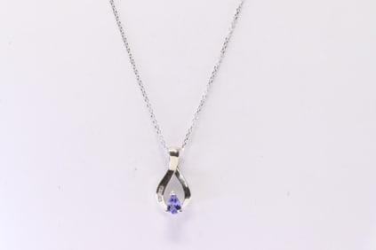 Tanzanite & Diamond Pendant 10Kt.