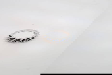 Sapphire Ring 10Kt.: Ladies 10Kt White Gold Sapphire Ring. Ring has 18 roud Sapphire's. Ring size: 7.00.