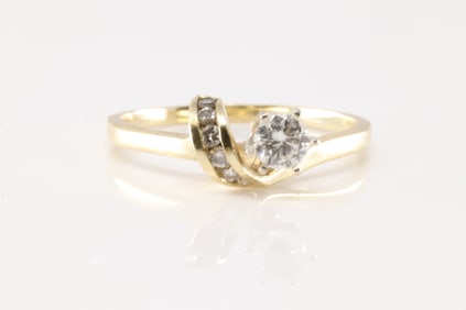 Engegament Diamond Ring 14Kt.