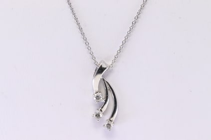 Diamond Pendant / Necklace 14Kt.