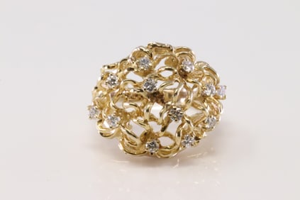 Vintage Diamond Ring 14Kt.