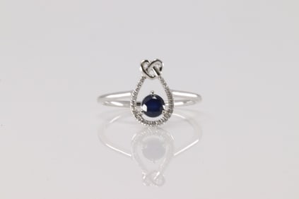 Sapphire & Diamond Ring 10Kt.