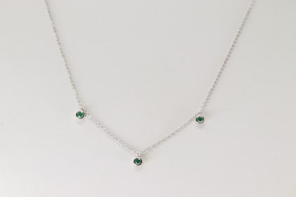 Emerald Necklace 14Kt.