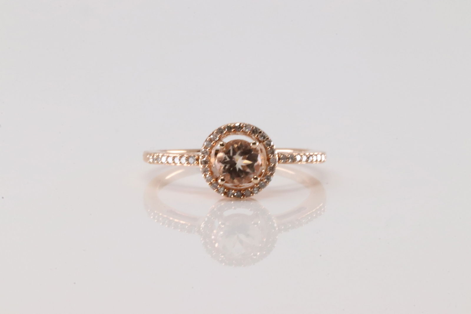 Morganite & Diamond Ring 10Kt. (1 of 4)