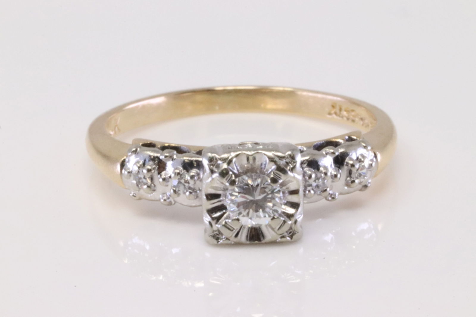 Vintage Diamond Ring 14Kt. (1 of 3)
