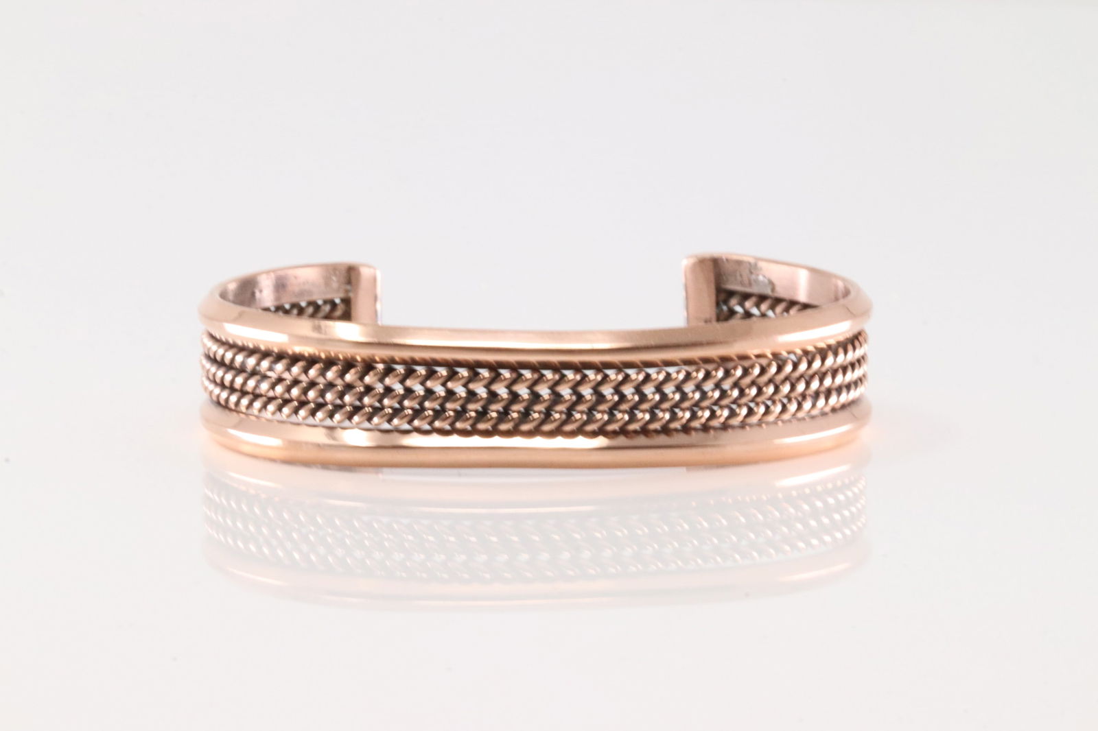 Native America Navajo Copper Bracelet Cuff By Elaine Tahe. (1 of 3)