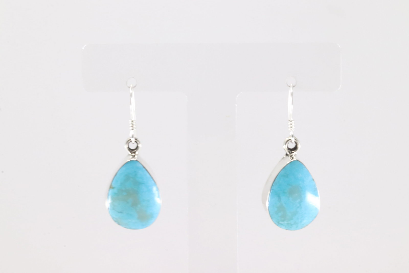 Native America Navajo Sterling Silver Turquoise Dangling Earring's By Sadie Jim.: This is a Native America Navajo Sterling Silver Turquoise Dangling Earring's By Sadie Jim.