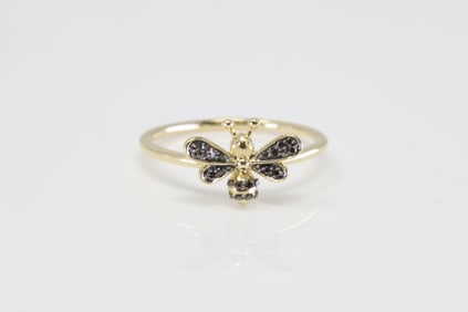 Bee Diamond Ring 10Kt.