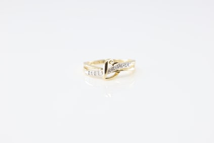 Diamond Heart Ring 10Kt.