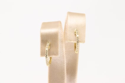 Diamond Hoop Earring 10Kt.