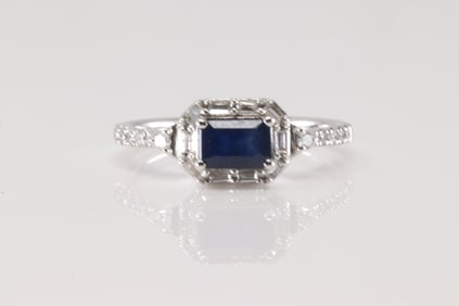 Sapphire & Diamond Ring 14Kt.