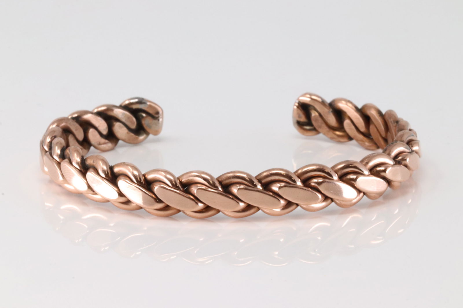 Native America Navajo Copper Bracelet Cuff By Elaine Tahe. (1 of 3)