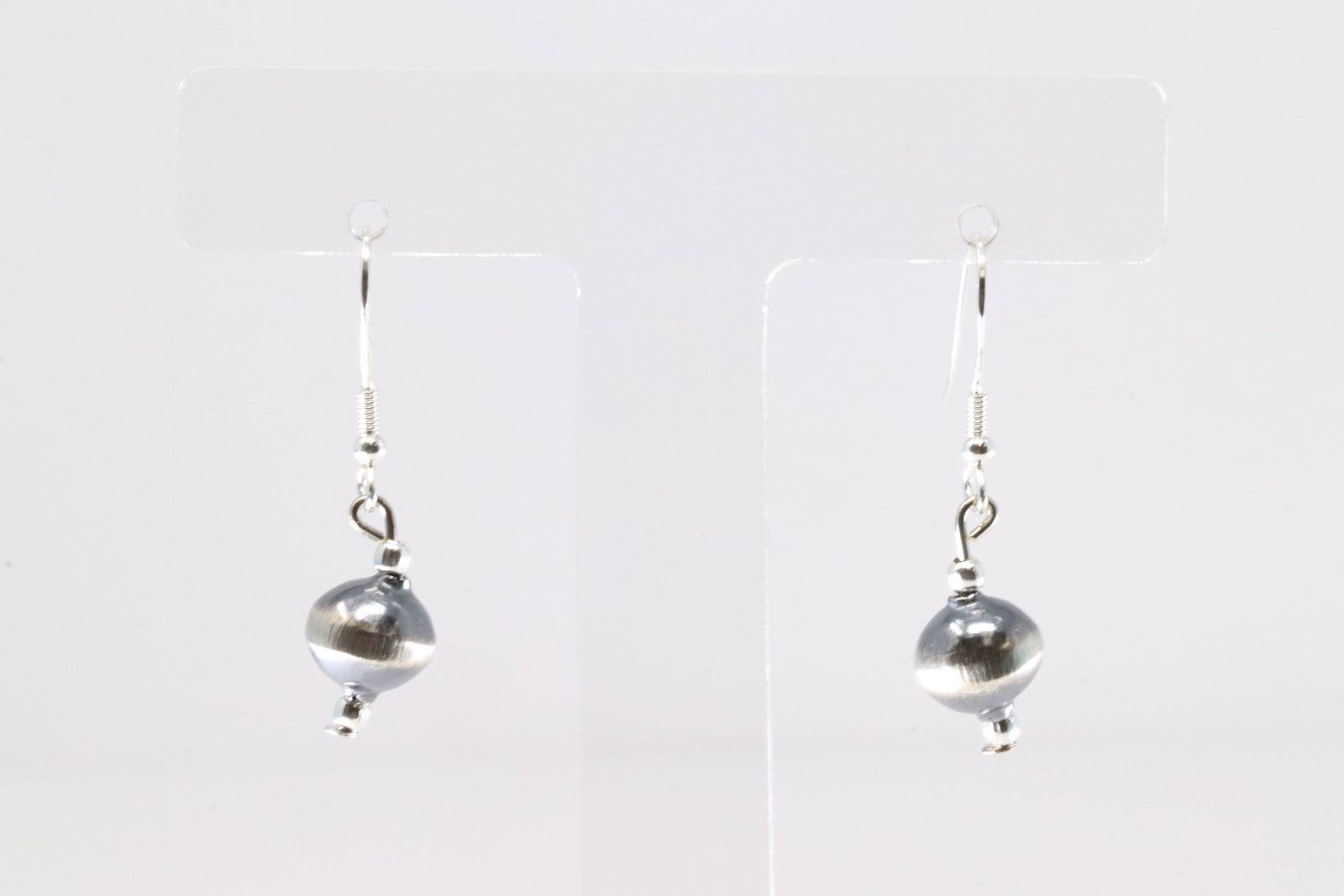 Native America Navajo Sterling Silver Solid Post Dangling Earring's By Treva Jim.: This is a Native America Navajo Sterling Silver Solid Post Dangling Earring's By Treva Jim.