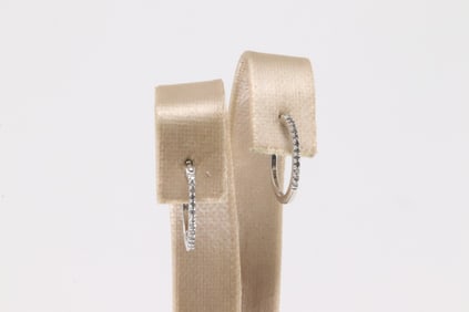 Diamond Hoop Earring 10Kt.