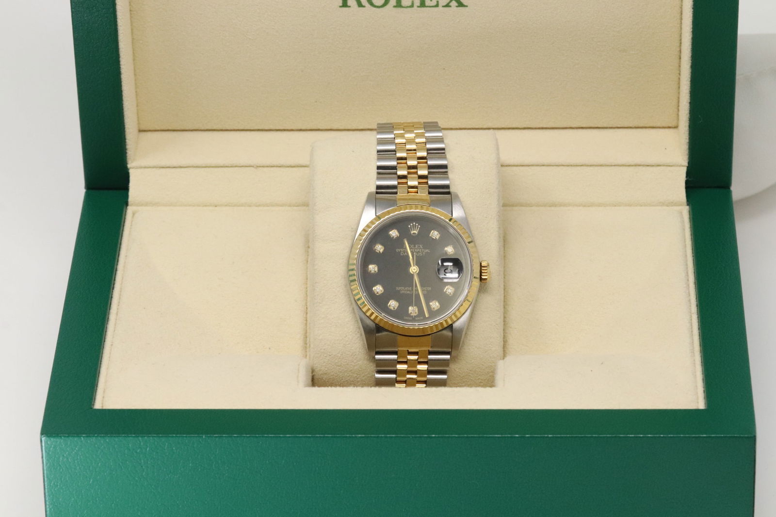 ROLEX DateJust 36mm 2 Tone 18Kt 16233 (1 of 11)