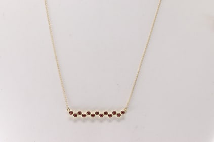 Ruby Necklace 10Kt.