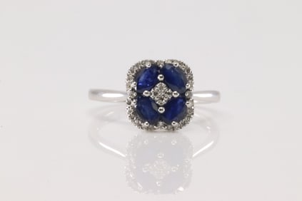 Sapphire & Diamond Ring 10Kt.