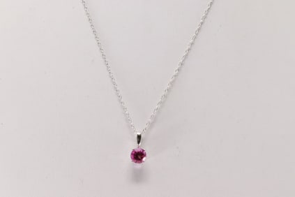 Pink Topaz Pendant / Necklace 10Kt.
