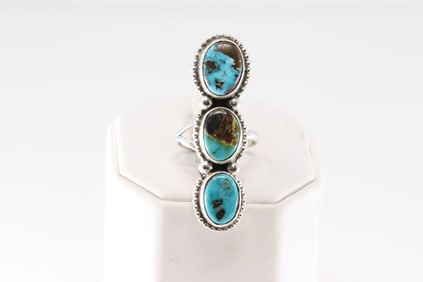 Native America Navajo Sterling Silver Sonora Ring By S.