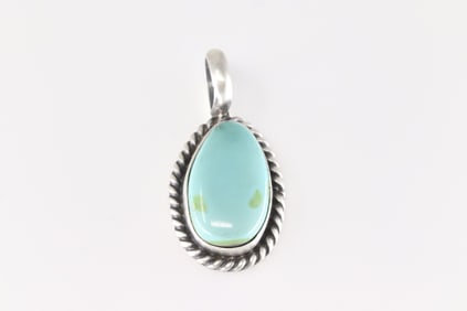 Native America Navajo Sterling Silver Sonora Pendant By Johnny Dixon.