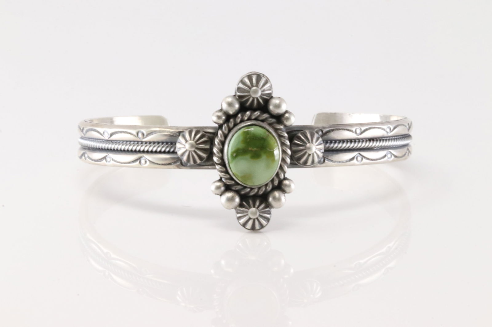 Native America Navajo Sterling Silver Palomino Bracelet Cuff By M.C.: This is a Native America Navajo Sterling Silver Palomino Bracelet Cuff By M.C.