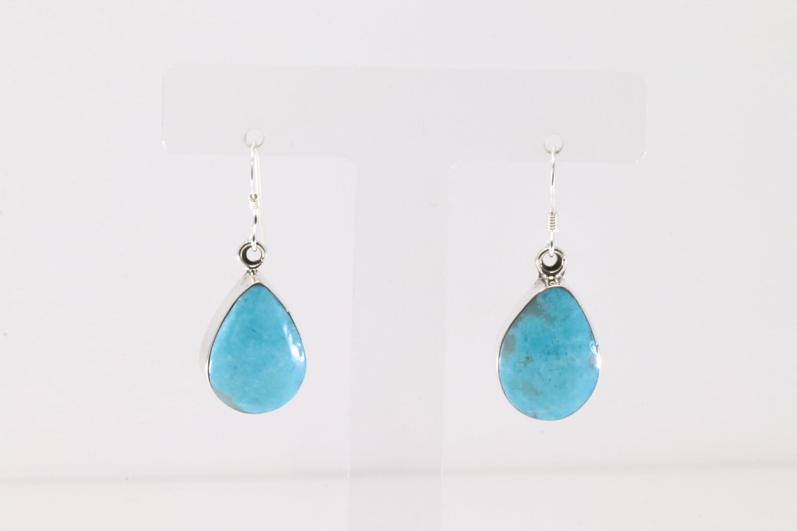 Native America Navajo Sterling Silver Turquoise Dangling Earring's By Sadie Jim.: This is a Native America Navajo Sterling Silver Turquoise Dangling Earring's By Sadie Jim.