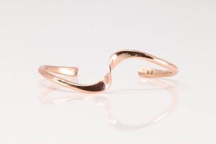 Native America Navajo Copper Bracelet Cuff By Gerald & Yolanda