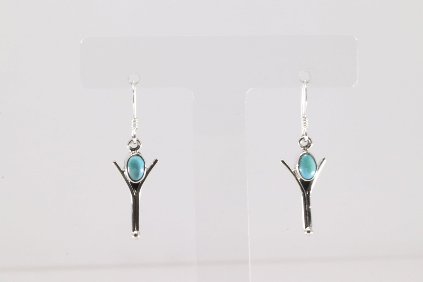 Native America Navajo Sterling Silver Turquoise Dangling Earring's By Gary Shorty.: This is a Native America Navajo Sterling Silver Turquoise Dangling Earring's By Gary Shorty.
