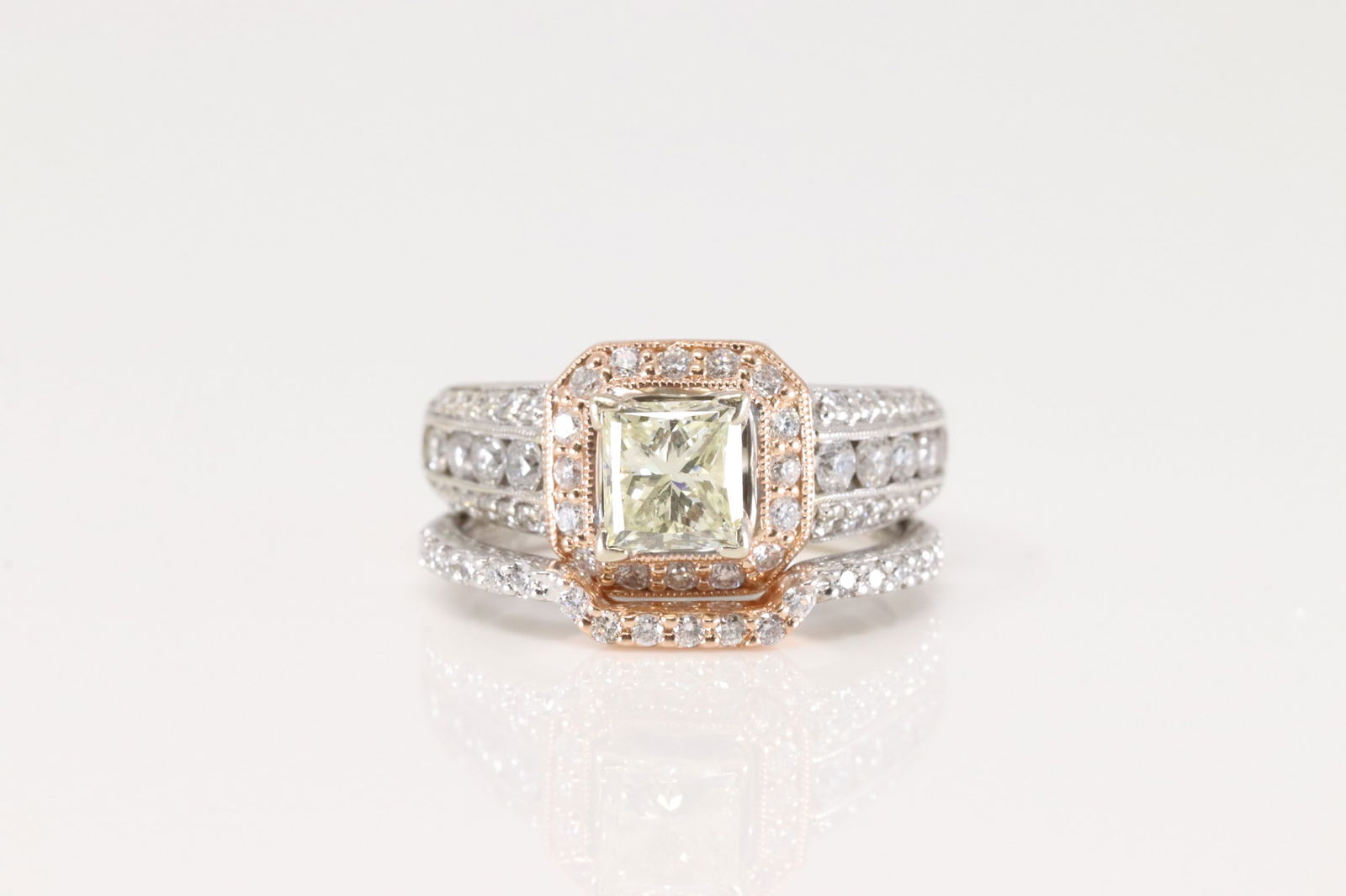 Diamond Bridal Set In 14Kt.