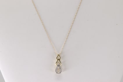 Diamond Pendant / Necklace 10Kt.