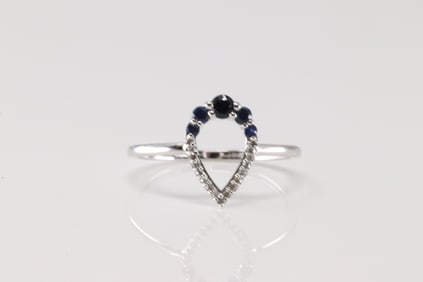 Sapphire & Diamond Ring 14Kt.