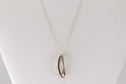 Diamond Pendant & Necklace 10Kt.