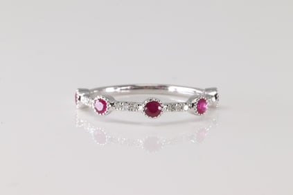 Ruby & Diamond Ring 10Kt.