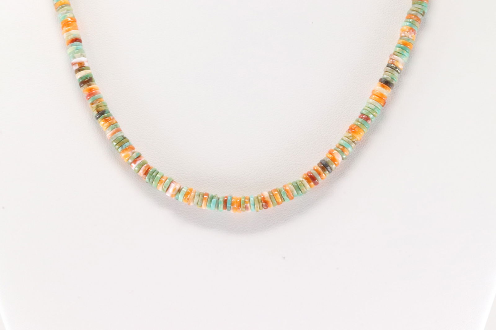 Native America Navajo Sterling Silver Multicolor Necklace. (1 of 3)