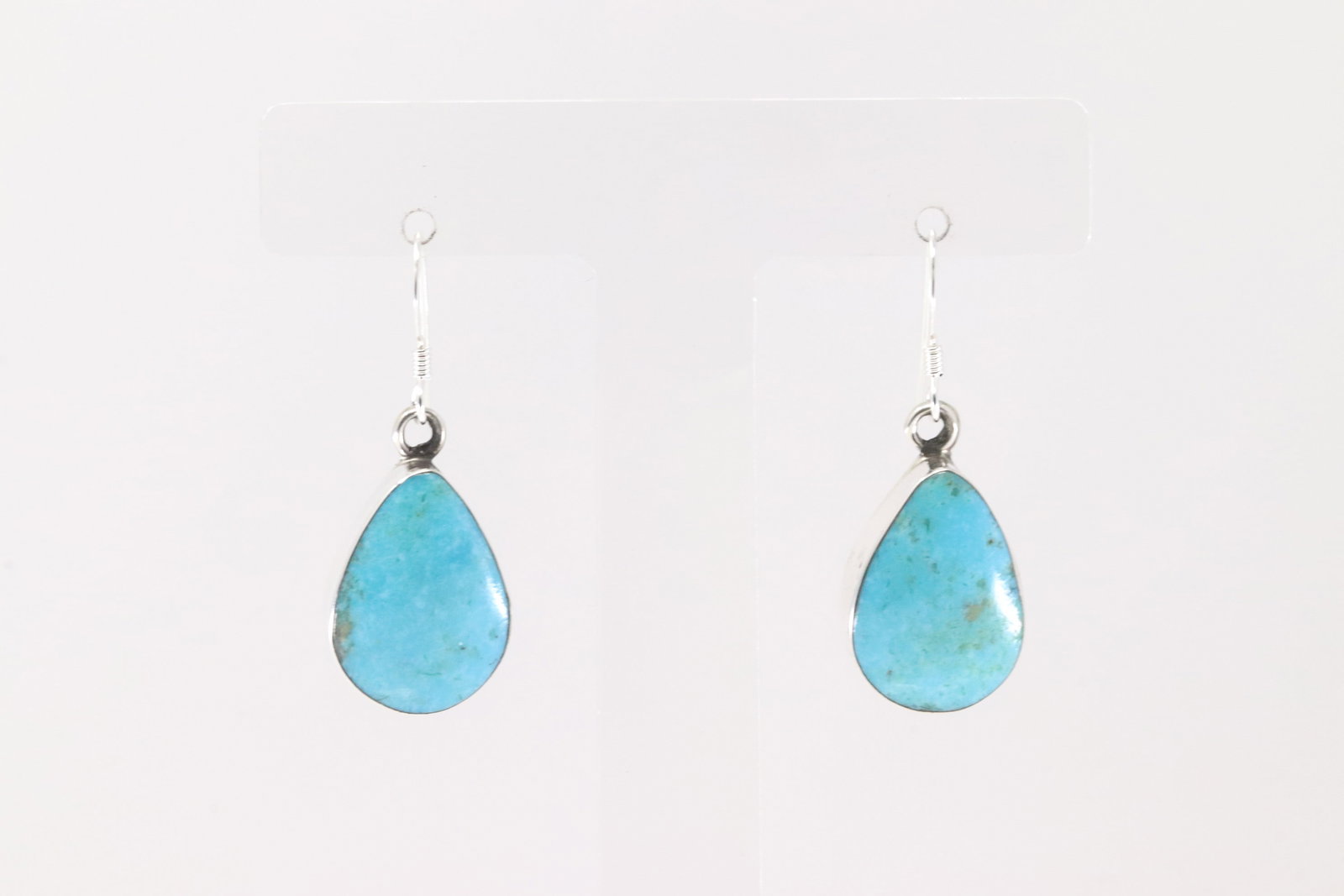 Native America Navajo Sterling Silver Turquoise Dangling Earring's By Sadie Jim.: This is a Native America Navajo Sterling Silver Turquoise Dangling Earring's By Sadie Jim.
