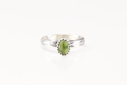 Native America Navajo Sterling Silver Turquoise Ring By Letricia Largo. Ring By Letricia Largo.