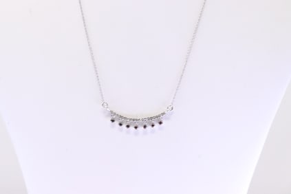 Ruby & Diamond Necklace 14Kt.