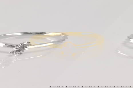 Engagement Diamond Ring 14Kt.: Ladies 14Kt Yellow Gold Engagement Diamond Ring. This ring has one solitaire diamond. Ring size: 7.25.