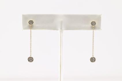 Diamond Stud / Dangling Earring 14Kt.