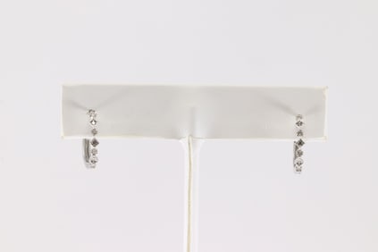 Diamond Hoop Earring 14Kt.